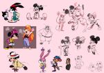 2d_(artwork) 4chan annoyed anonymous_artist anthro babs_bunny basil_(disney) black_body black_fur bodily_fluids bow_ribbon breath canid canine canis chip_&#039;n_dale_rescue_rangers clothing coat collection colored digital_drawing_(artwork) digital_media_(artwork) disney dizzy domestic_cat domestic_dog erica_(disney) fan_character feathers fedora felid feline felis female footwear fur gadget_hackwrench gloves group handwear hat headgear headwear hi_res lagomorph leporid male mammal mickey_mouse mickey_mouse_shorts minnie_mouse miss_kitty_mouse mouse murid murine ortensia oswald_the_lucky_rabbit pete_(disney) pink_body pink_fur rabbit rodent shoes sketch sneakers sweat sweatpants the_great_mouse_detective tiny_toon_adventures topwear trenchcoat underwear unknown_artist veil warner_brothers