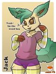  &lt;3 &lt;3_eyes 2022 2d_(artwork) 3:4 :3 anthro bedroom_eyes biped border clothing cute_fangs digital_media_(artwork) digitigrade dipstick_ears dipstick_tail ears_up eeveelution english_text eyelashes eyeliner footwear fur generation_4_pokemon girly grin hi_res jack_(zerlix_fox) latex leafeon legwear makeup male mammal markings multicolored_ears narrowed_eyes nintendo open_mouth open_smile paws pokemon pokemon_(species) raised_tail seductive signature simple_background small_waist smile socks solo tail_markings teeth text thigh_highs thin_eyebrows tuft video_games white_border zerlix_fox 