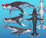 alien blue_background cetacean james_cameron&#039;s_avatar mammal marine rotarr simple_background solo tulkun