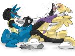  absurd_res anthro bandai_namco bite blush blushing_profusely bodily_fluids crying_laughing digimon digimon_(species) duo feet female female_licking_male fingers_on_foot flinch foot_bite foot_fetish foot_in_mouth foot_lick foot_play generation_4_pokemon grin hi_res laugh licking lucario male male/female mutual_foot_worship nintendo open_mouth pawfeather pawpads paws pokemon pokemon_(species) renamon smile soles steam sweat tears tears_on_cheek tickle_fetish tickling tickling_feet toe_bite toe_in_mouth toes tongue tongue_out twitching video_games 