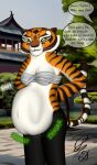 absurd_res anthro clothed clothing dragonczech dreamworks felid feline female hi_res kung_fu_panda mammal master_tigress pantherine tiger vore