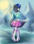 animal_humanoid anthro border_collie bottomwear bottomwear_down canid canid_humanoid canine canine_humanoid canis clothed clothing clothing_lift collar collar_tag collie crossdressing davekitsune delta-ket dog_humanoid domestic_dog femboy_prey femboy_pride_colors girly herding_dog hi_res humanoid leash leashed_collar malish mammal mammal_humanoid pastoral_dog raised_bottomwear raised_clothing raised_skirt sheepdog skirt skirt_down skirt_lift solo sweater topwear