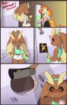  absurd_res anal anthro bodily_fluids comic cum cum_in_ass cum_inside detainedcat duo generation_4_pokemon genital_fluids gym hi_res hole_in_wall lagomorph leporid lopunny male male/male mammal nintendo pokemon pokemon_(species) rabbit shower size_difference video_games 