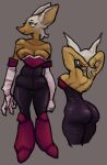  anthro armwear big_breasts big_butt bodysuit boots breast_squish breasts butt chiropteran claws cleavage cleavage_overflow clothed clothing elbow_gloves female footwear fur gloves handwear huge_butt humanoid legwear mammal mature_female md34 nipple_slip pointy_nose rouge_the_bat sega short_stack skinsuit sonic_the_hedgehog_(series) squish thick_thighs tight_clothing tights white_body white_fur wide_hips 