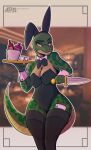 andromorph anthro bunny_costume clothing costume female feral hi_res humanoid intersex male male/female reptile scalie snake solo xxkingskeleton1