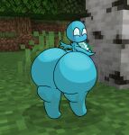  allay anthro ashley432 big_butt blue_body blue_skin blush butt colored diamond_(gem) digital_drawing_(artwork) digital_media_(artwork) female gem hi_res huge_butt humanoid looking_at_viewer looking_back microsoft minecraft mojang not_furry nude presenting presenting_hindquarters shaded shaking_butt short_stack signature solo thick_thighs video_games watermark wide_hips wings xbox_game_studios 