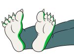  5_toes alligator alligatorid anthro barefoot blue_bottomwear blue_clothing bottomwear claws clothing cregon crocodile crocodilian crocodylid feet foot_fetish foot_focus jolly_the_lizard jollyville male reptile scalie soles solo toes white_soles 