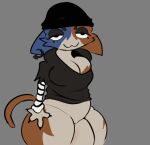 animated anthro balls breasts clothing digital_media_(artwork) epic_games erection felid female fortnite genitals gupartz_(artist) intersex lazy_eyes mammal meow_skulls_(fortnite) solo