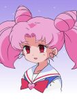  bishoujo_senshi_sailor_moon brooch chibi_usa cone_hair_bun double_bun empty_eyes hair_bun heart_brooch hitsugi_mc jewelry pink_hair red_eyes sailor_collar short_hair smile twintails 