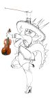  absurd_res anthro bowed_string_instrument cavemanon_studios clothing dinosaur doggonotebook extinct facial_horn female footwear goodbye_volcano_high hair hat headgear headwear hi_res high_heels horn long_hair looking_at_viewer mariachi mariachi_suit monochrome musical_instrument prehistoric_species reptile rosa_(gvh) scalie simple_background sketch snoot_game solo spiked_tail spikes spikes_(anatomy) standing string_instrument tail thick_thighs unfinished violin white_background 