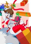  absurd_res anthro canid canine christmas christmas_clothing clothing fangs female hi_res holidays lingerie long_tail mammal mythological_canine mythological_creature mythology solo spar_lamarca sparxel tail teeth were werecanid werecanine werewolf 
