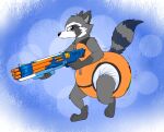  anthro clothed clothing diaper diaper_fetish diaper_under_clothing digital_media_(artwork) feces guardians_of_the_galaxy implied_scat implied_soiling male mammal marvel messy_diaper onesie pidgopidgey_(artist) procyonid raccoon rocket_raccoon soiled_diaper soiling solo tail wearing_diaper 