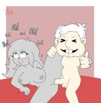  age_difference ahegao andres_manuel_lopez_obrador animal_humanoid anthro balls bangs blush canid canid_humanoid canine canine_humanoid duo eyes_closed female fur genitals gesture green_eyes grey_body grey_fur hair hands_behind_back hi_res human human_on_anthro humanoid interspecies looking_pleasured male male/female mammal mammal_humanoid mew_arts nipples older_male open_mouth pale_skin penetration penile penile_penetration penis_in_pussy raised_leg simple_background smile smiling_at_viewer spread_legs spreading teeth thumbs_up vaginal vaginal_penetration white_hair wolf_humanoid 