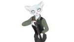  anthro bulletproof_vest clothed clothing domestic_cat eloisa eloisanon eye_bags felid feline felis female fur gun mammal ranged_weapon shotgun solo uniform weapon white_body white_fur 