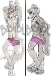  anthro armpit_hair bashbl-ux body_hair body_pillow canid canine canis clothed clothing dakimakura_design dakimakura_pillow dreamworks hi_res looking_at_viewer looking_back looking_back_at_viewer male mammal mr._wolf_(the_bad_guys) pillow solo the_bad_guys underwear wolf 