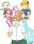  anime_style brian_griffin chris_griffin family_guy lois_griffin meg_griffin peter_griffin stewie_griffin 