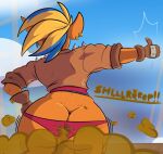  activision anthro big_butt bubble_butt butt clothing crash_bandicoot_(series) davidsanchan fart fart_cloud fart_fetish female fur gesture panties pirate_tawna solo tawna_bandicoot thick_thighs thumbs_up underwear video_games wide_hips 
