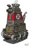  cannon caterpillar_tracks cross ground_vehicle highres metal_slug military military_vehicle motor_vehicle no_humans nop-03_sarubia signature simple_background tank utoka vehicle_focus white_background 