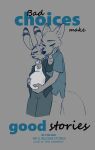 2024 anthro belly big_belly biped blush blush_lines bottomwear canid canine cheek_tuft chest_tuft clothed clothing dipstick_ears disney duo ear_markings english_text eyes_closed facial_markings facial_tuft fox fur grey_background hand_on_belly head_markings head_tuft hi_res inner_ear_fluff interspecies ittybittykittytittys jack_savage lagomorph leporid male male/male mammal markings mistakes_into_miracles multicolored_ears nick_wilde open_clothing open_shirt open_topwear pants predator/prey pregnant pregnant_male rabbit shirt simple_background striped_body striped_ears striped_face striped_fur stripes text topwear tuft zootopia