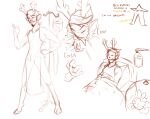  anthro antlers beard bed bedding blanket capreoline cervid coughing deltarune facial_hair father_hill flower furniture hi_res hooves horn hospital_bed hospital_gown male mammal mustache plant reindeer rudolph_holiday sketch sketch_page solo tenting the_original_starwalker undertale_(series) video_games 