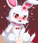  &lt;3 &lt;3_eyes 0227 abdominal_bulge anthro anthro_penetrated blush bodily_fluids cum cum_in_pussy cum_inside duo female female_penetrated flower_accessory fur genital_fluids genitals hi_res human human_on_anthro human_penetrating human_penetrating_anthro interspecies jewelpet jewelry lagomorph larger_human larger_male leporid male male/female male_penetrating male_penetrating_female mammal necklace on_bottom on_top penetration penile penile_penetration penis penis_in_pussy pussy rabbit red_background red_eyes reverse_cowgirl_position ruby_(jewelpet) sanrio sex simple_background size_difference smaller_anthro smaller_female smaller_penetrated thrusting vaginal vaginal_penetration vein veiny_penis white_body white_fur 