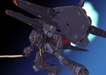  absurdres beam_cannon beam_saber commentary_request energy_gun energy_sword gradient_background gundam highres kuroneko_koubou machinery mecha mecha_focus messala mobile_suit no_humans one-eyed original redesign robot science_fiction space sword thrusters titans_(gundam) vernier_thrusters weapon zero_gravity zeta_gundam zeta_gundam_define 