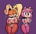 2025 5_fingers activision amy_rose anthro areola bald_crotch bandicoot big_breasts black_eyes black_nose blonde_hair bodily_fluids breasts clothing coco_bandicoot countershade_face countershade_torso countershading crash_bandicoot_(series) crossover cum cum_in_hair cum_on_body cum_on_breasts cum_on_upper_body digital_drawing_(artwork) digital_media_(artwork) duo eulipotyphlan eyelashes female female/female fingers genital_fluids genitals gloves gloves_only hair half-closed_eyes handwear handwear_only hedgehog hi_res holding_breast huge_breasts long_hair looking_at_viewer mammal marsupial mostly_nude multicolored_body multicolored_face multicolored_skin narrowed_eyes naughty_face nipples nude one_eye_closed orange_body orange_skin pink_body pink_hair pink_skin portrait presenting presenting_breasts purple_background pussy sega short_hair simple_background smile smiling_at_viewer sonic_the_hedgehog_(series) tan_body tan_countershading tan_skin thick_thighs three-quarter_portrait two_tone_body two_tone_face two_tone_skin wavy_mouth wavy_smile white_clothing white_gloves white_handwear wide_hips wink winking_at_viewer yopy