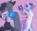  canid canine canis fluffy fluffy_tail fox furry furryart luckfoxo33 mammal meme shitpost tolnga twitter wolf 