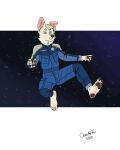 anthro astronaut astronaut_helmet astronaut_suit bartek22 blue_eyes cosmic_background cosmos feet floating foot_fetish foot_focus fur hi_res looking_forward male solo space spacesuit star white_body white_fur