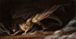  2022 ambiguous_gender claws digital_media_(artwork) dragon feral hi_res horn looking_at_viewer membrane_(anatomy) membranous_wings morsylvia scales scalie solo spines western_dragon wings 