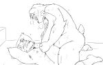  2022 anthro bodily_fluids duo humanoid_hands kemono male male/male mammal nipples oogamikennta overweight overweight_male sex sweat ursid 
