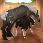  1:1 2022 anal anal_penetration animal_genitalia animal_penis ball_ring balls buttplug digital_media_(artwork) dominant dominant_feral dominant_male draft_horse duo equid equine equine_penis eyes_closed facial_markings feathering feral fluffymare from_behind_position fur gem genitals hair head_markings hi_res hooves horse inktober inktober_2022 jewel_buttplug kinktober light male male/male male_penetrated male_penetrating male_penetrating_male mammal mane markings mottled mottled_genitalia mottled_penis mounting multicolored_body open_mouth penetration penis plug_(sex_toy) restraints sable_(stonebeards) sex sex_toy size_difference spreader_bar submissive submissive_feral submissive_male sunlight teeth two_tone_body wall_(structure) white_hair white_mane white_tail wood_floor wood_wall 