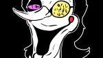  black_background black_hair creepy creepy_face creepy_smile deltarune fuseadrift hair hi_res humanoid male multi_eye simple_background smile solo spamton_g._spamton undertale_(series) video_games white_body 