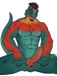  abs absurd_res argonian bethesda_softworks erection genitals hi_res looking_at_viewer male muscular muscular_male nude penis scales scalie sitting solo spreen-gei the_elder_scrolls variri video_games 