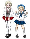  2girls artist_request axis_powers_hetalia beanclam genderswap latvia_(hetalia) multiple_girls sealand_(hetalia) 