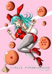  bulma bunny_outfit bunny_suit bunnysuit dragon_ball green_hair high_heels highres shoes 