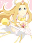  blonde_hair blue_eyes cross gloves long_hair mint_adenade smile staff tales_of_(series) tales_of_phantasia 