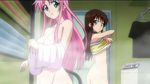  bottomless breasts cap lala_satalin_deviluke nipples pink_hair tagme toloveru undressing yuuki_mikan 