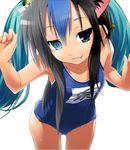  animal_ears black_hair blue_hair blush clannad crossover fang fusion hatsune_miku ikeda_kana izumi_konata kud_wafter little_busters! lucky_star moetron multicolored_hair nilitsu noumi_kudryavka one-piece_swimsuit photoshop pigtails sakagami_tomoyo saki school_swimsuit short_twintails silver_hair swimsuit twintails vocaloid what 