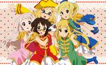  5girls america_(hetalia) axis_powers_hetalia china_(hetalia) france_(hetalia) genderswap k-on! multiple_girls russia_(hetalia) shinatty-chan united_kingdom_(hetalia) 