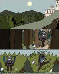 60percentscalie angry anthro bat clothed clothing eyes_closed forest forest_background gloves handwear hi_res humanoid male mammal nature nature_background onomatopoeia plant rock solo sound_effects standing text topless topless_male tree vauruk