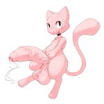  2022 3_toes balls big_balls big_penis biped bodily_fluids chest_tuft feet feral fingers foreskin fur genital_fluids genitals huge_balls huge_penis humanoid_genitalia humanoid_penis legendary_pokemon long_tail male mew nintendo open_mouth penis pink_balls pink_body pink_fur pink_penis pink_tail pokemon pokemon_(species) precum saggy_balls simple_background solo somnamg toes tongue tuft vein veiny_penis video_games white_background 