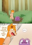 comic darrow0 ditto_(pokemon) english_text forest generation_1_pokemon generation_2_pokemon hi_res kuro_(darrow) male nintendo plant pokemon pokemon_(species) quilava speech_bubble text tree yuel