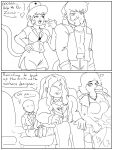 2024 5_fingers anon_(snoot_game) anthro archaic_human arsenic_iii beard black_tie_(suit) bra breasts cavemanon_studios cleavage clothed clothing comic cross-popping_vein dialogue dinosaur english_text eyelashes facial_hair fan_character father_(lore) father_and_child_(lore) father_and_son_(lore) female fingers group hand_on_hip hand_on_own_hip hannah_(snoot_game) haplorhine headgear headwear hi_res hominin human jacket jewelry licking licking_lips long_tail male mammal monkey monochrome mother_(lore) mother_and_child_(lore) mother_and_son_(lore) neanderthal necklace nurse_clothing nurse_headwear nurse_uniform parent_(lore) parent_and_child_(lore) parent_and_son_(lore) prehistoric_species primate reptile scalie simian_(species) smile snoot_game snout son_(lore) suit tail text the_simpsons tongue tongue_out topwear underwear uniform
