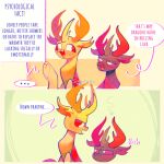  1:1 antlers arthropod brother brothers changeling comic english_text friendship_is_magic hasbro hi_res horn male my_little_pony pharynx_(mlp) reformed_changeling sibling sockiepuppetry text thorax_(mlp) 