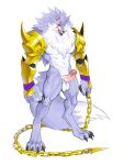 3:4 absurd_res anthro arm_guards balls bodily_fluids canid canine canis chain claws erection facial_scar fangs finger_claws fur genital_fluids genitals gold_(metal) gold_chain grey_body grey_fur hi_res humanoid_genitalia iroh_(rivals_of_aether) kemono male mammal multicolored_body multicolored_fur muscular muscular_anthro muscular_male nude nude_anthro nude_male penis precum rivals_of_aether rossciaco scar simple_background solo teeth toe_claws tongue tongue_out two_tone_body two_tone_fur white_background white_body white_fur wolf