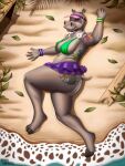  3:4 anthro big_butt butt dreamworks female gloria_the_hippopotamus herm hi_res intersex madagascar_(series) pinupgirl saddnesspony solo spicypaprika tattoo 