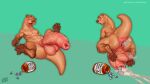  16:9 all_fours animal_genitalia balls blush brown_body brown_pawpads disembodied_hand drugs fangs foreskin genitals group half-erect hi_res humanoid_genitalia humanoid_penis laser_(artist) long_foreskin lutrine lying male mammal multiple_images mustelid nude on_back open_mouth pawpads penis pills red_tongue sheath signature simple_background solo solo_focus spread_legs spreading tan_balls tan_body text tongue url vein veiny_penis widescreen 
