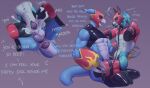 abdominal_bulge absurd_res aidennguyen17 anal anal_penetration andromorph andromorph/male anthro ball_gag bandai_namco barazoku biped black_ball_gag black_latex bodily_fluids canid canine chair_position collar digimon digimon_(species) dominant dominant_anthro dominant_male dripping duo eye_contact flamedramon fox from_behind_position gag hi_res intersex intersex/male latex leash leashed_collar looking_at_another male mammal muscular muscular_andromorph muscular_anthro muscular_dom muscular_intersex muscular_male muscular_sub object_in_ass penetration red_latex saliva saliva_drip sex sex_toy sex_toy_in_ass sex_toy_in_pussy sex_toy_insertion submissive submissive_andromorph submissive_anthro submissive_intersex vaginal vaginal_penetration vibrator vibrator_in_ass vibrator_in_pussy