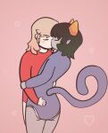 alien animal_humanoid blush cat_humanoid clothing dave_strider diaper diaper_under_onesie duo felid felid_humanoid feline feline_humanoid female fluff_pampz homestuck horn human humanoid kissing male male/female mammal mammal_humanoid ms_paint_adventures nepeta_leijon onesie pointy_ears troll_(homestuck)
